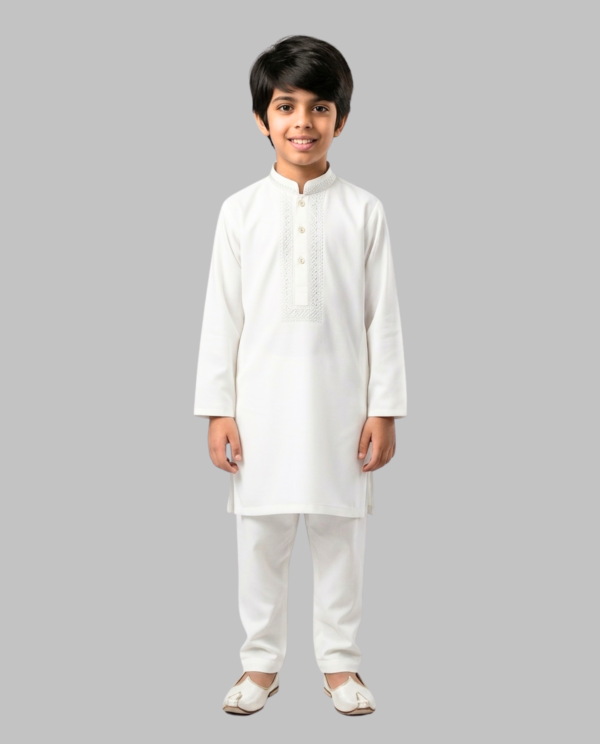 Lawn Emb Kurta - White