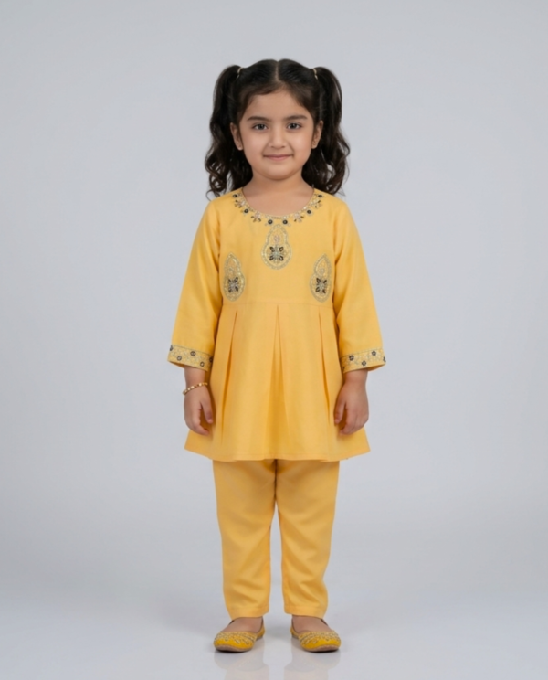 Sequin Emb Suit - Lime