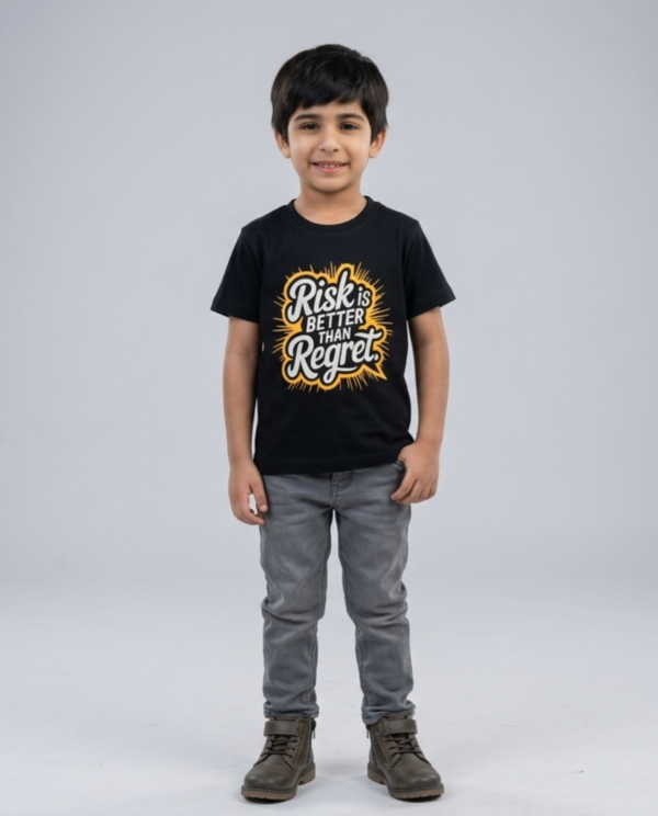 Risk is Better Then Regrit T Shirt - Black