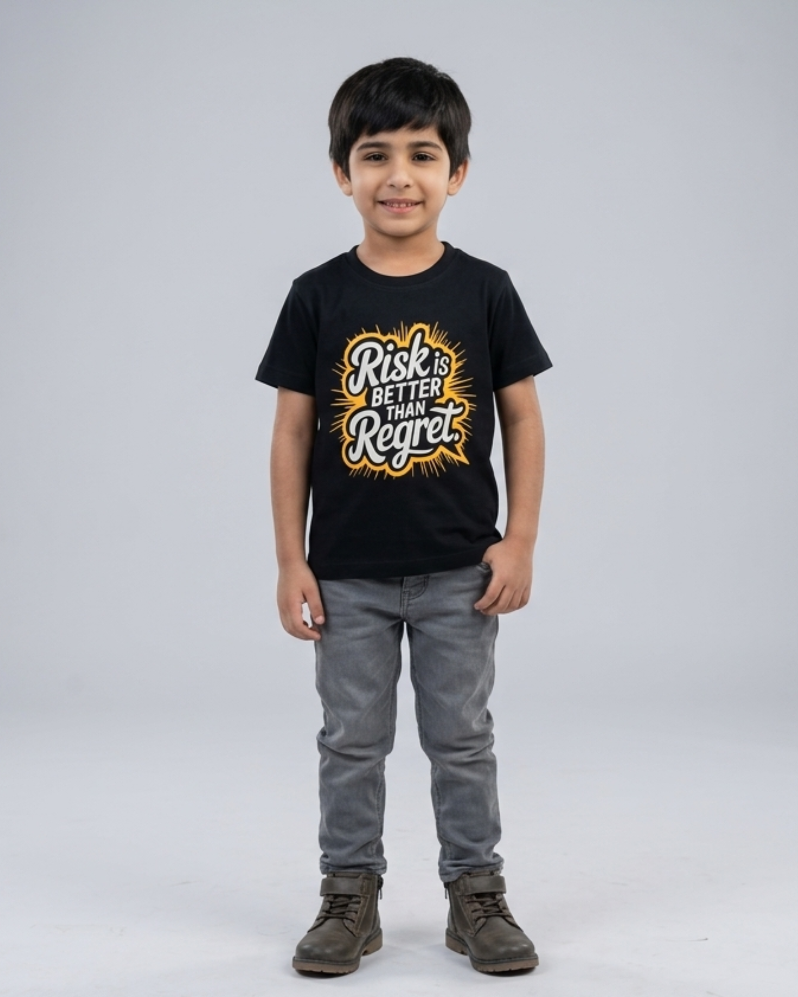 Risk is Better Then Regrit T Shirt - Black
