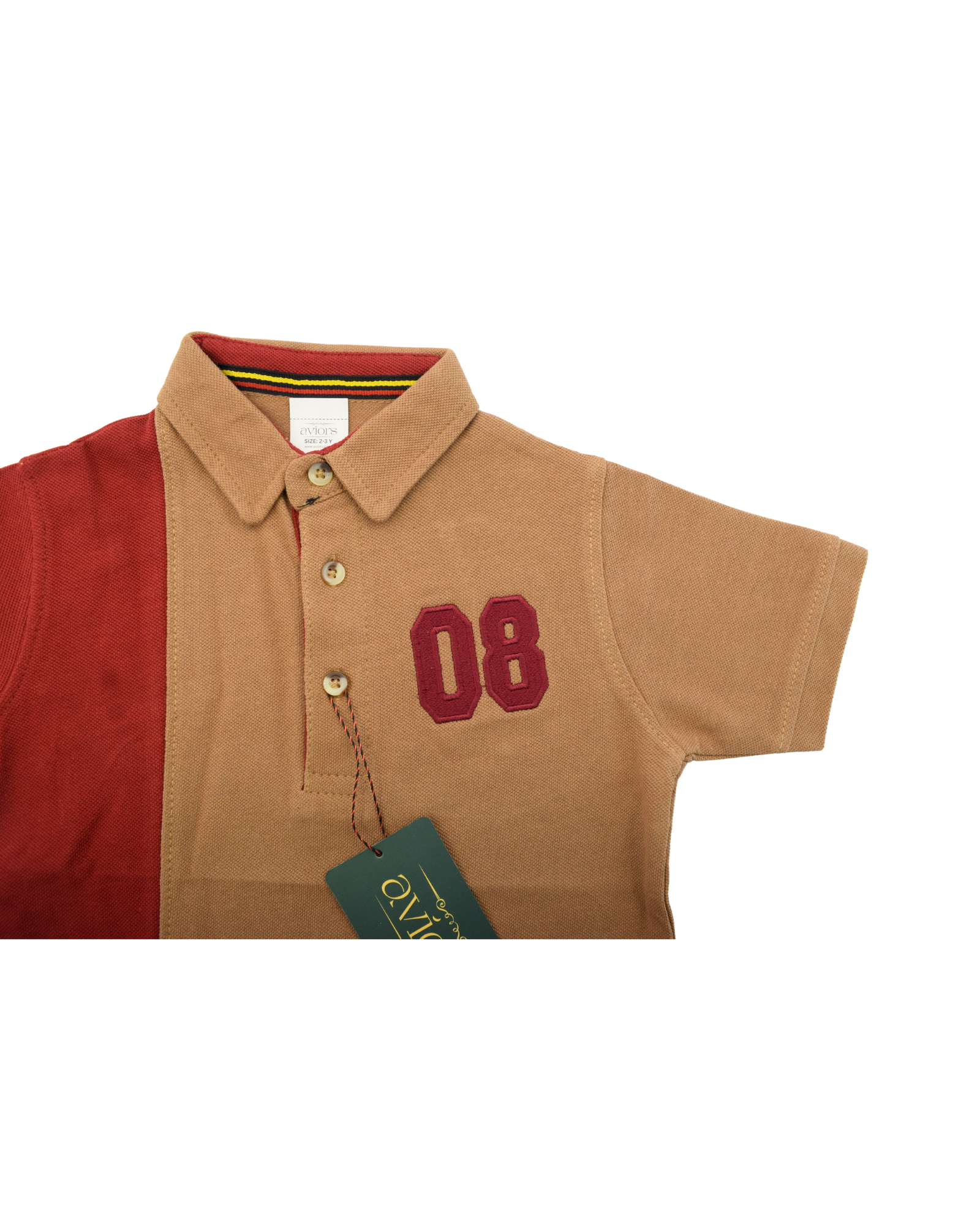 Polo Shirt 08 Brown - Image 3