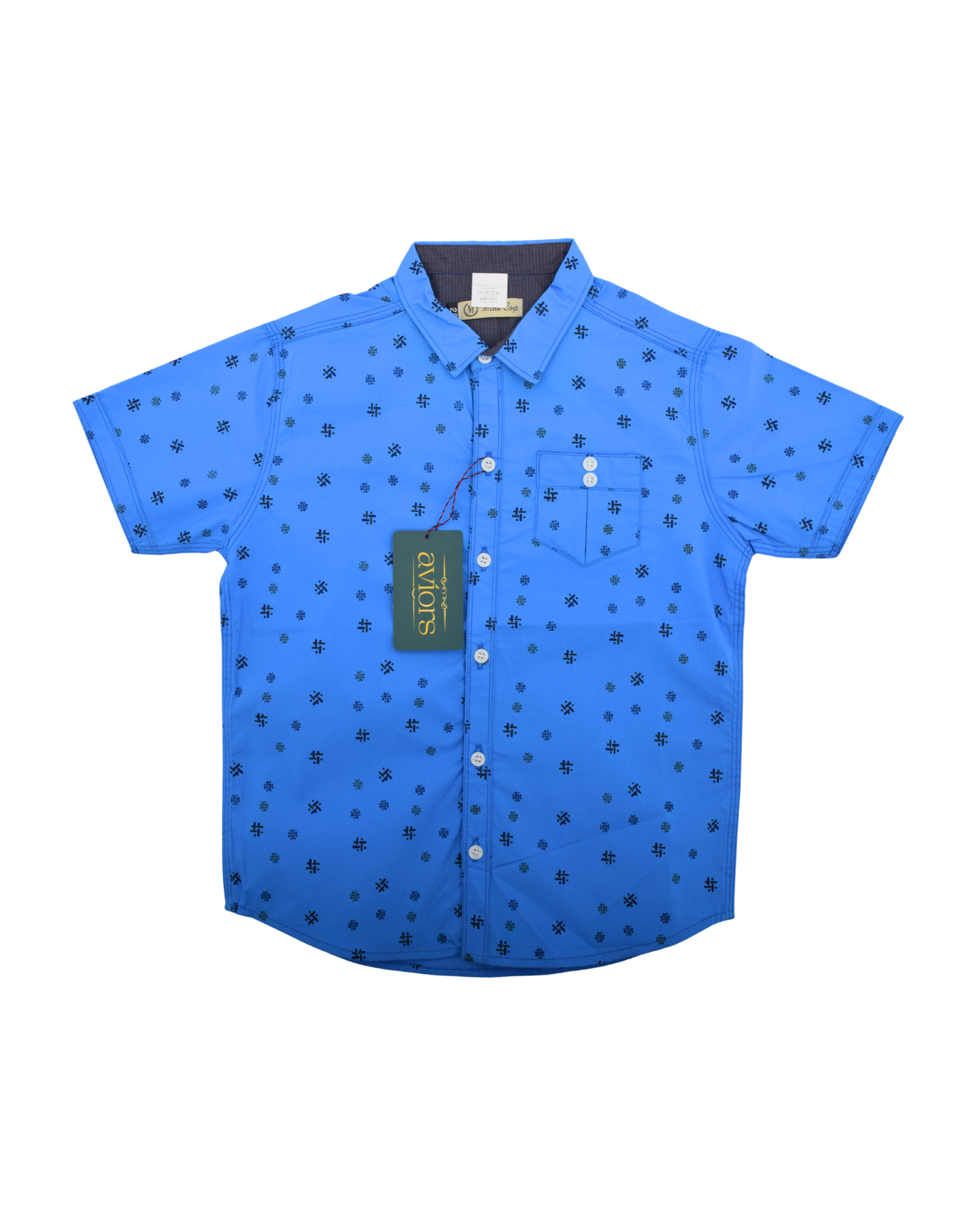 Casual Printed Shirt - Blue - Image 2