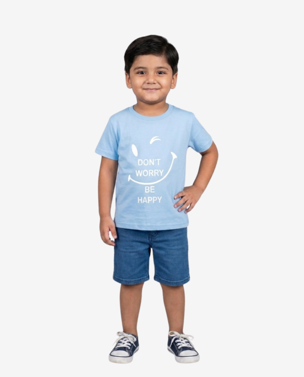 Dont Worry T Shirt (Sky Blue)