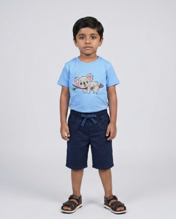 Cotton Shorts - Navy