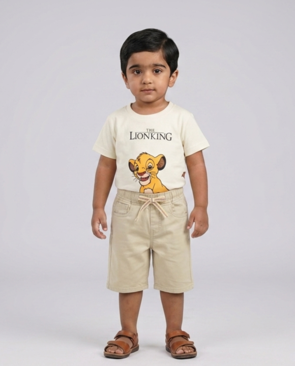 Cotton Shorts - Beige