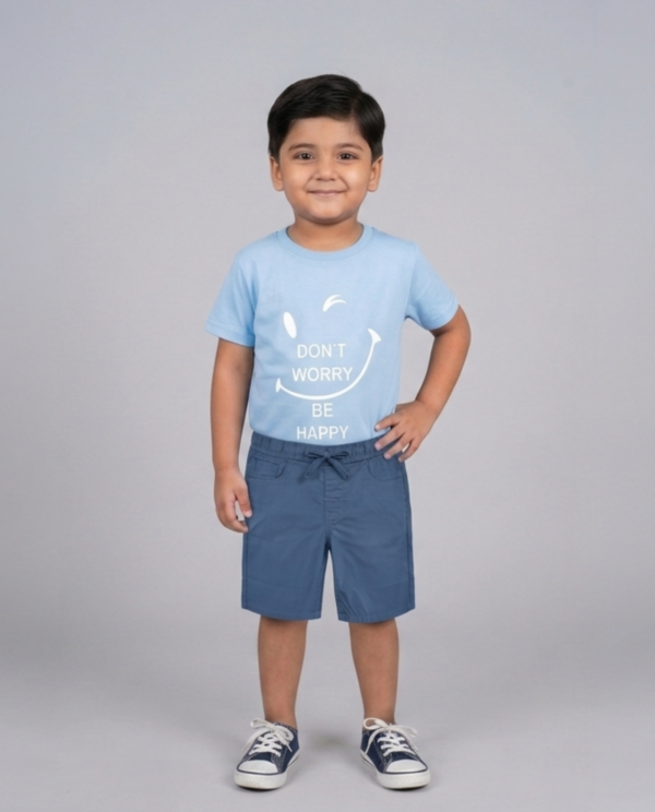 Cotton Shorts - Blue