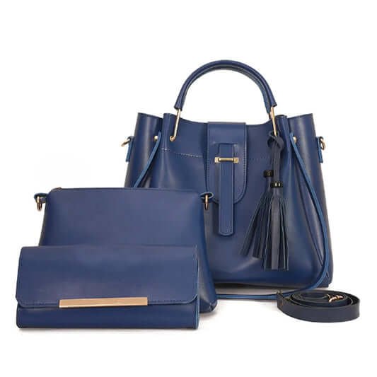 Elora Tote 3PC-Blue