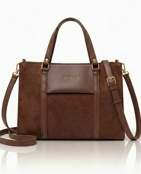 Blush Haven Tote - Brown